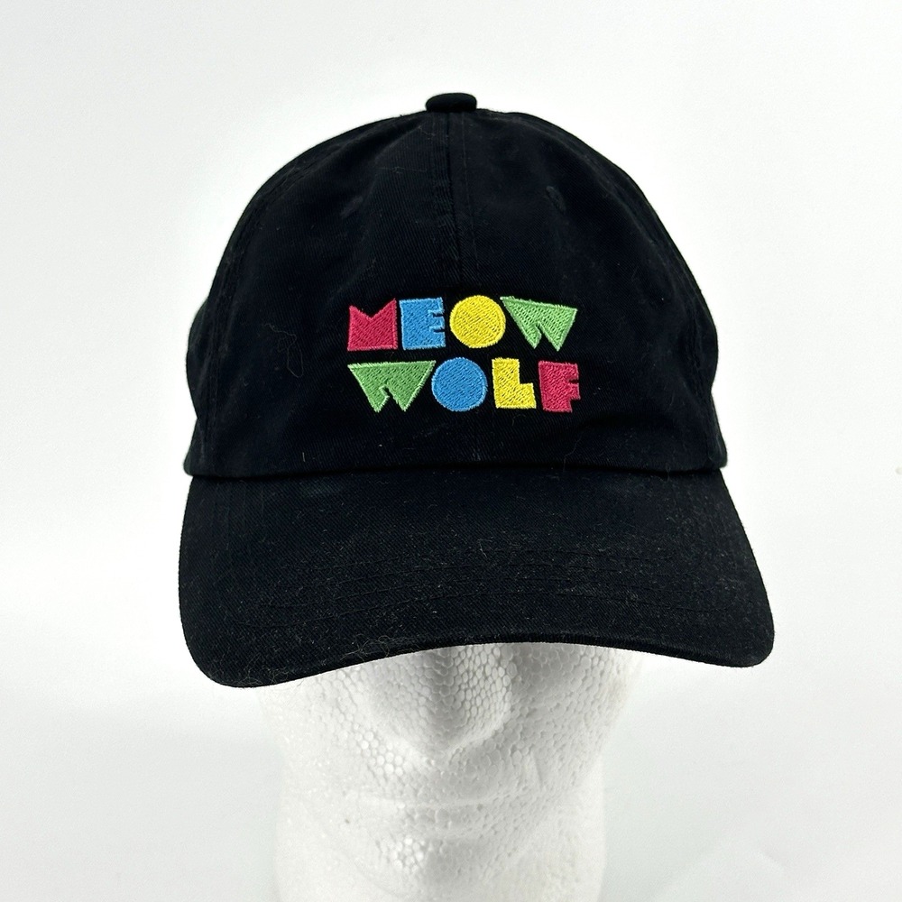 Meow Wolf Black Embroidered Strap Hat Classics Retro The Classics